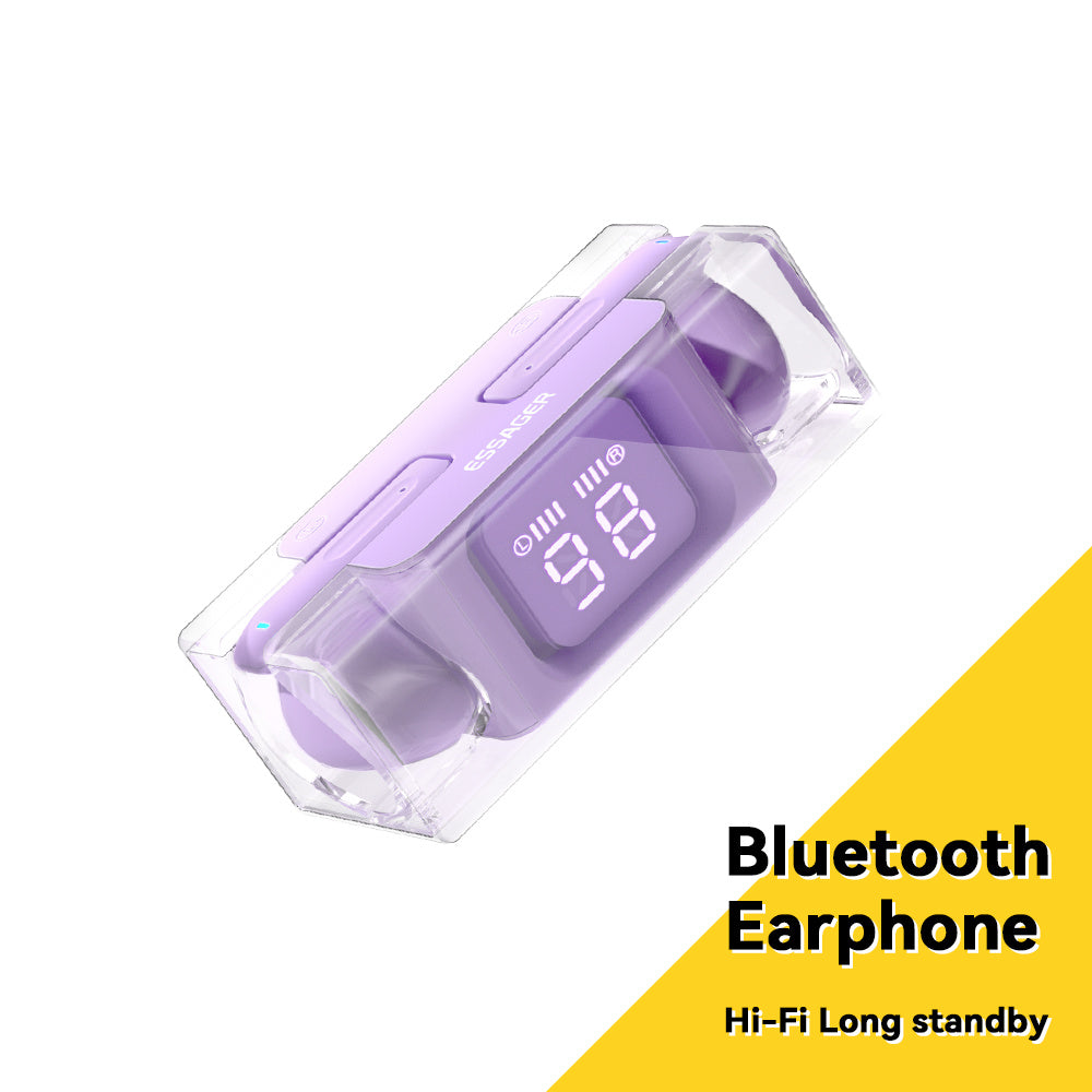 ESSAGER E90 TWS Trådløs Bluetooth 5.3 Touch-øretelefon Digital Display Stereo Musik Headset ESSAGER E90 TWS Trådløs Bluetooth 5.3 Touch-øretelefon Digital Display Stereo Musik Headset